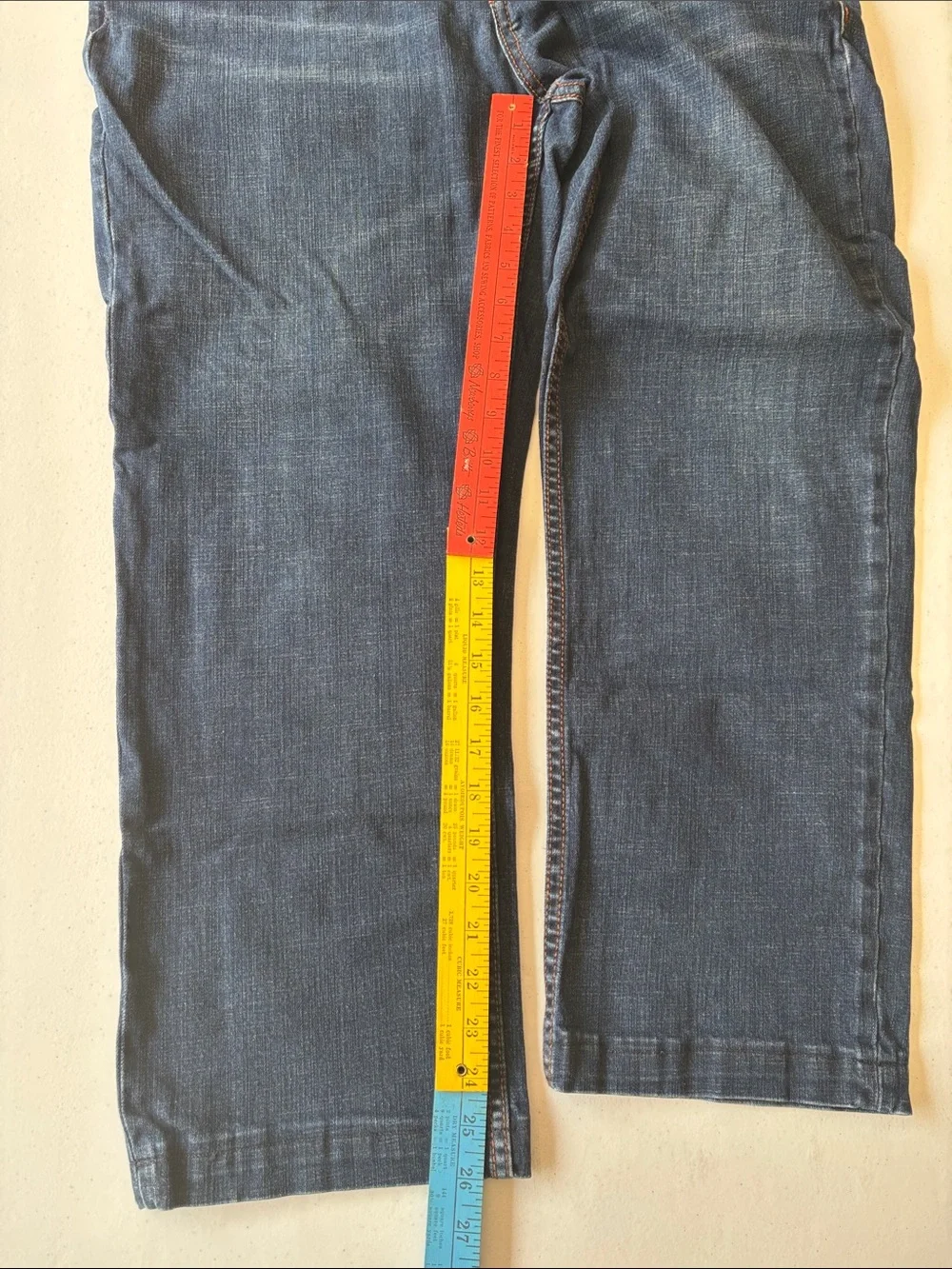 Seven7 Men's Dark Blue Straight Jeans Skinny 38x32